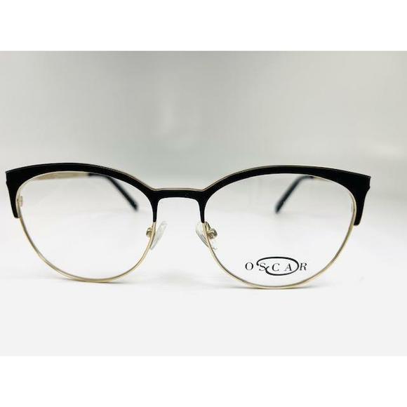 NEW OSCAR by Oscar De La Renta OSL-723 001 Black & Gold Eyeglasses 53/17/140 main image 5